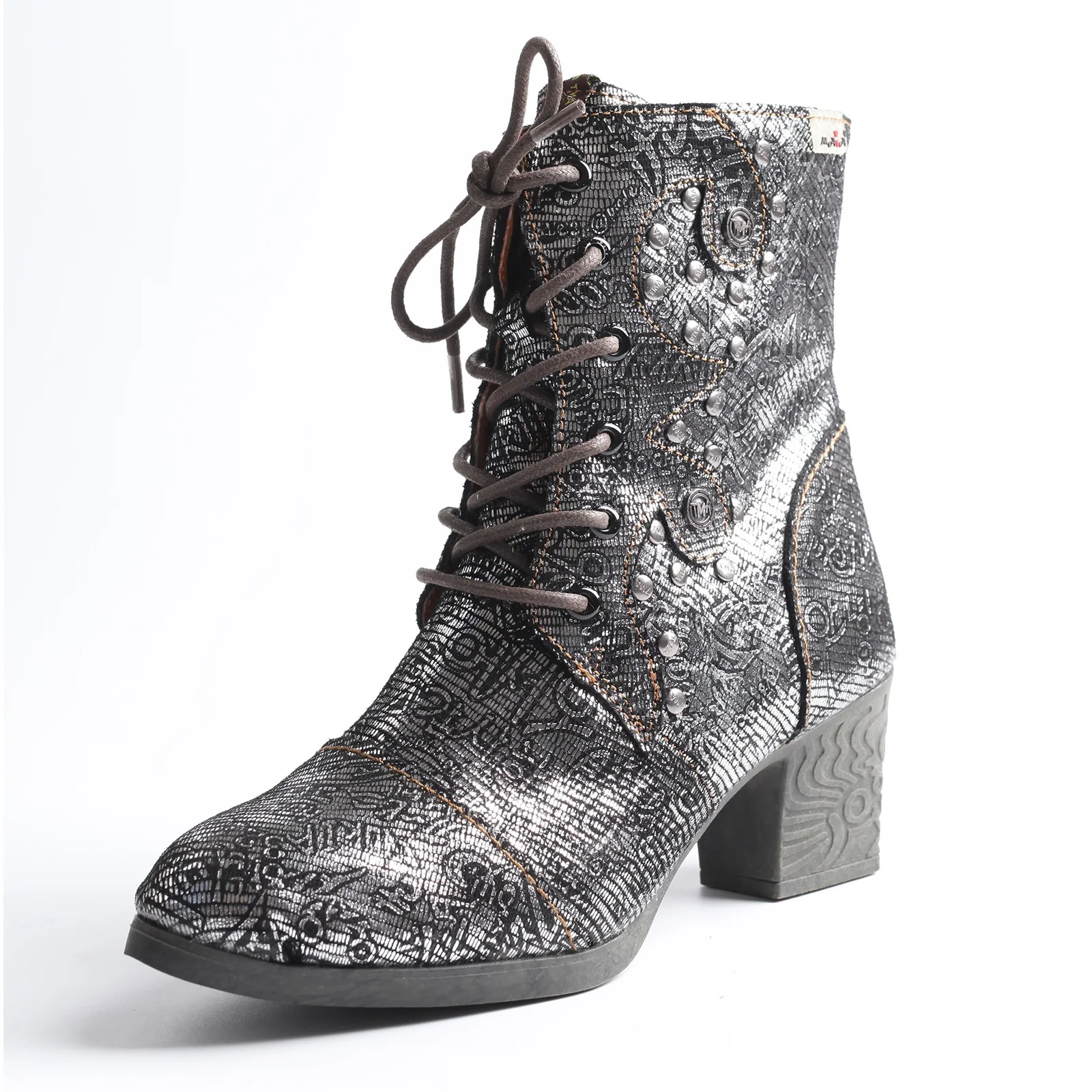 2024 Fashion Shoes Short Women New Beauty Leather Shoes Leisure Middle Top Tube Short Boots Fashion Leather Shoes