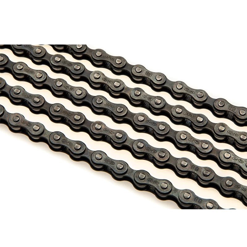 JAPAN IZUMI  Fixed Gear IZUMI JET BLACK Bicycle Chain Track Single Speed Chain 100L /2*1/8*100L 410 Series Fix Gear Chain