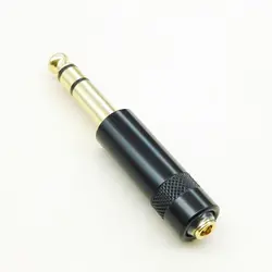 6.35mm 6.5 to 3.5mm Female 20/56ohm/75ohm/110ohm/150ohm/210ohm/309ohm Impedance Resistance Adapter Plug for HiFi Player/Earphone