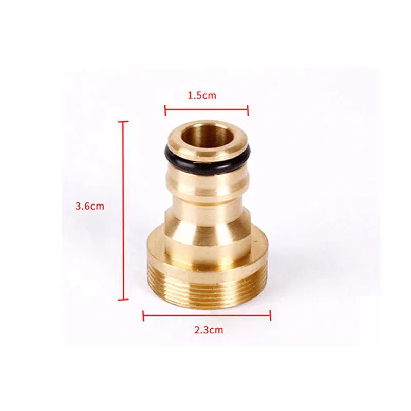 Universal 23 mm Quick Connector Pure Brass Kitchen Bathroom Faucet Tap Connector Garden Hose Water Connection Adapters