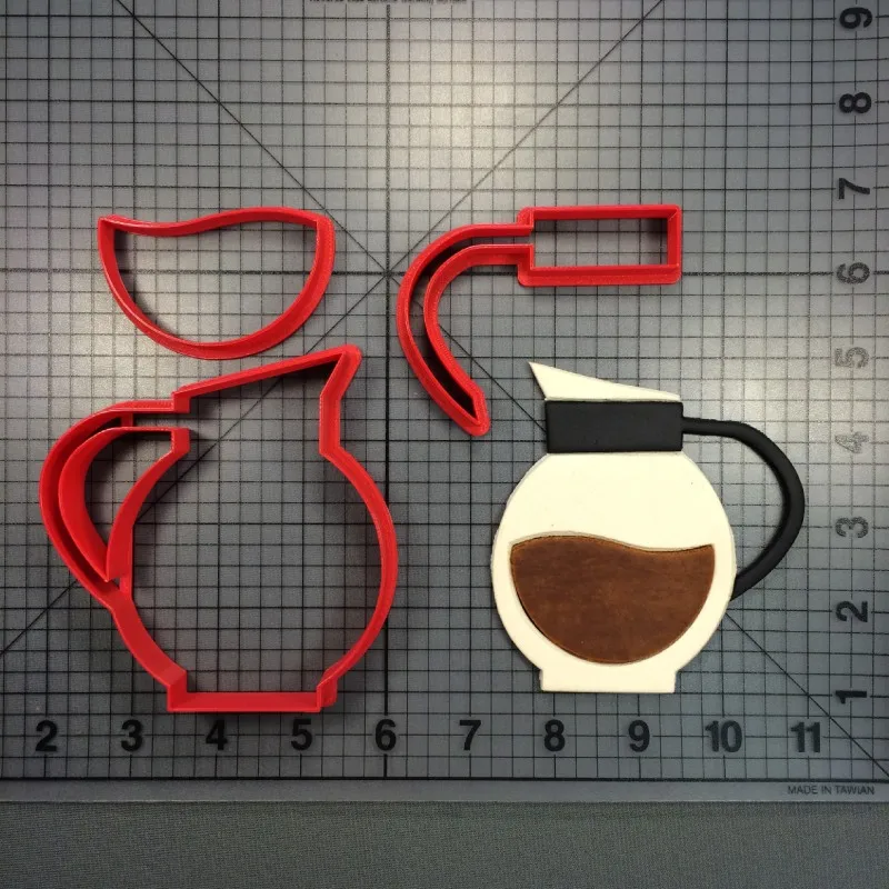 Coffee cup coffee Bean pot pumpkin spice latte mug fondant cookie cutters cake decorating tools cupcake toppers