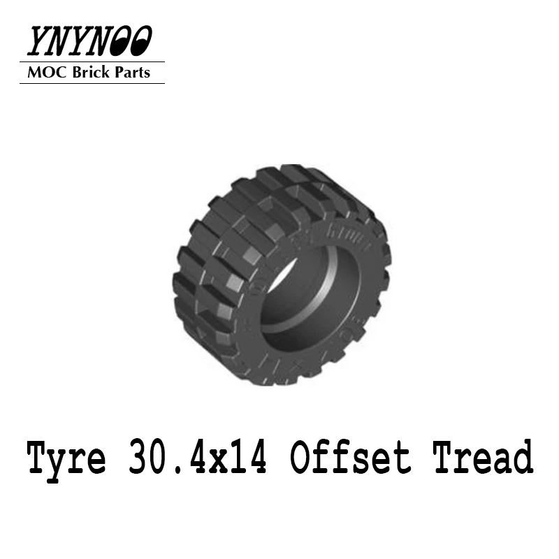 8Pcs/lot Wheels and Tyres Parts 58090 Tyre 30.4x14 VR Solid 35578 Tyre Offroad 37x14 Wheel 18x14 with Axle Hole 55982 Bricks Toy