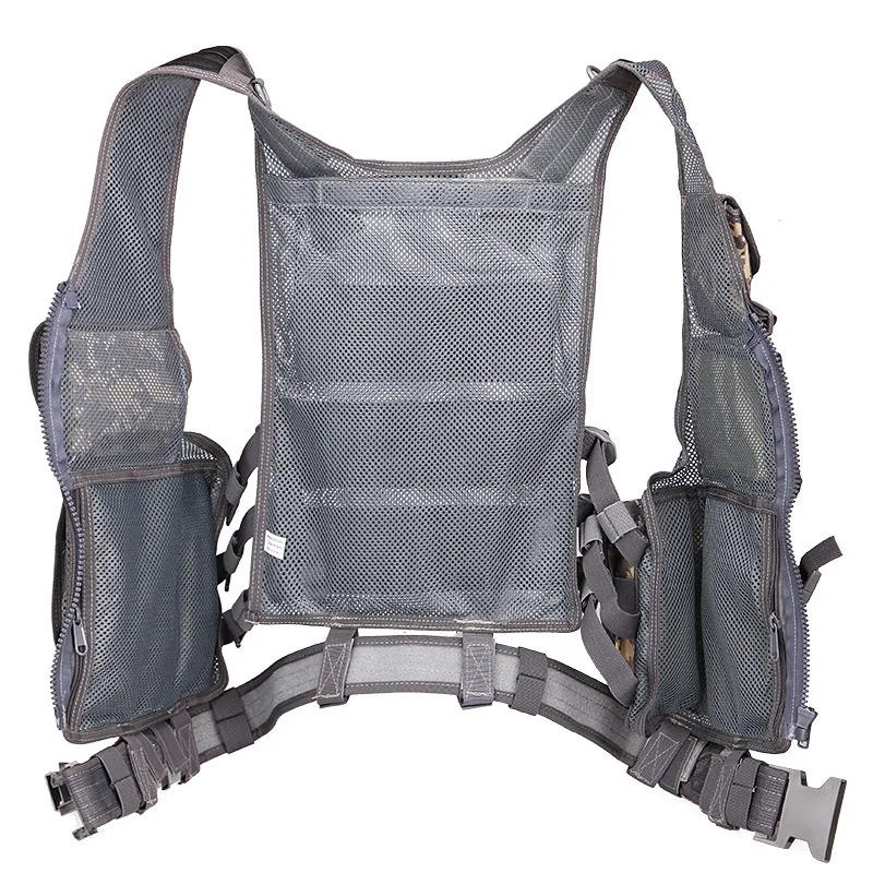 amphibious vest tactical vest hunting equipment Army fan CS field training combat multifunctional mesh breathable