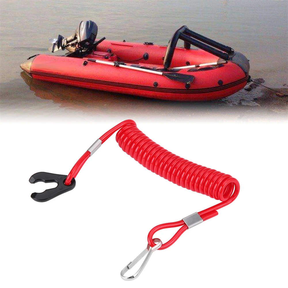 Ship Accessories Outboard Engine Ignition Emergency Kill Stop Switch Key Lanyard Rope Clip Suitable For Yamaha All Series