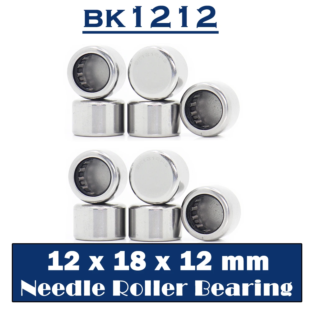 BK1212 Needle Bearings 12*18*12 mm ( 10 PCS ) Drawn Cup Needle Roller Bearing BK121812 Caged Closed ONE End 65941/12