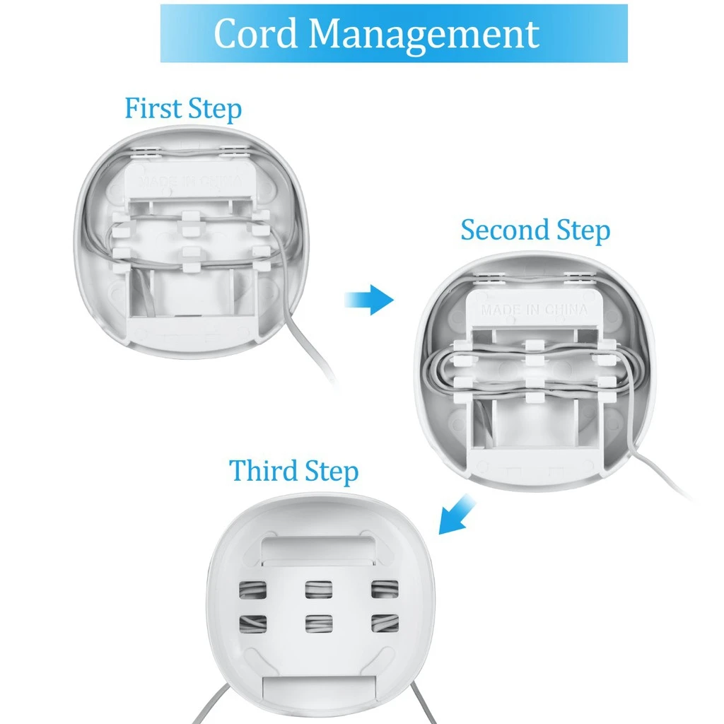 STANSTAR Wall Mount Holder for Deco M4/E4/P9 Whole Home Mesh WiFi System,  Bracket with Cord Management