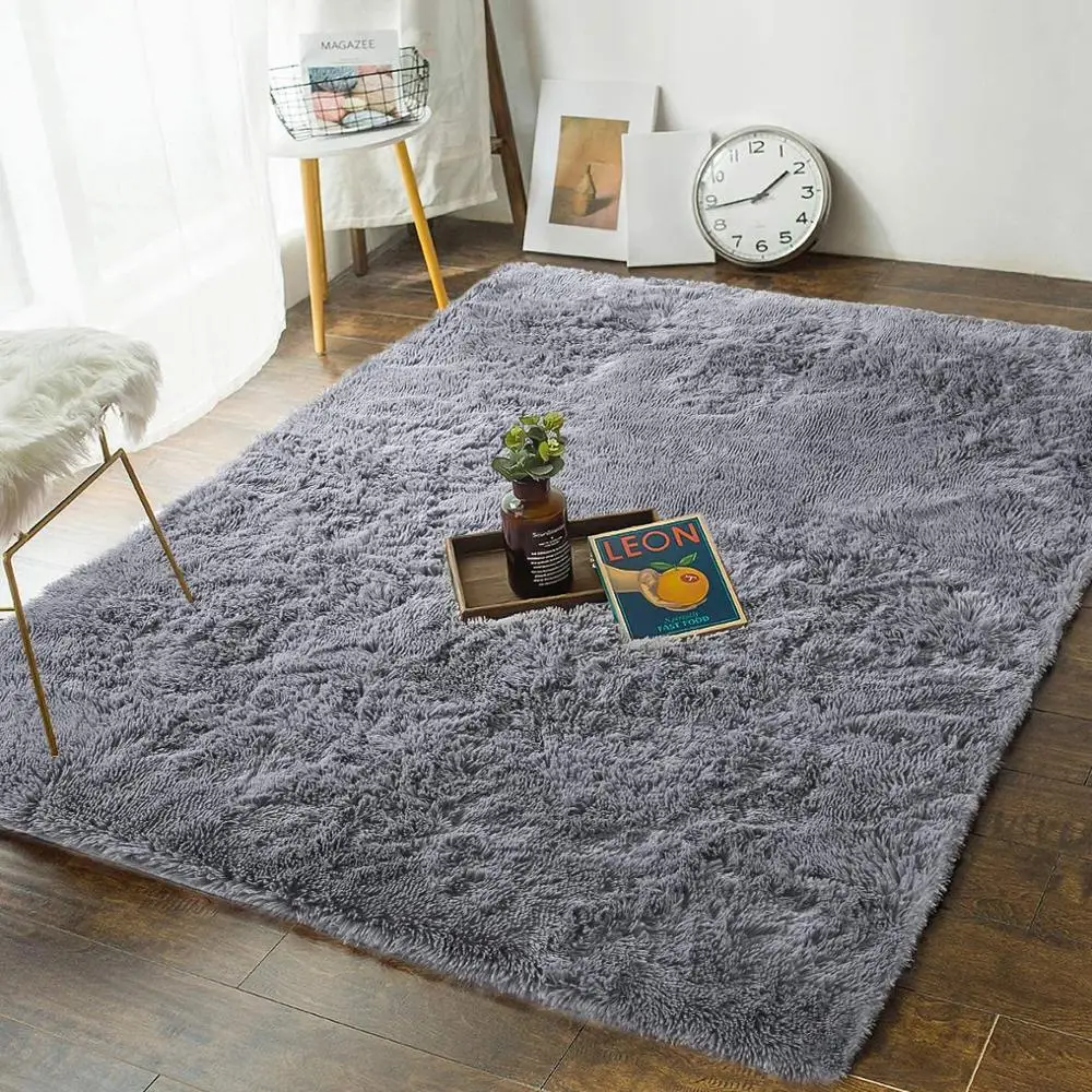 

Bedroom Living Room Carpet Super Soft Fluffy Area Rugs Girls Boys Furry Home Decorative Rug Large Plush Furry Shag Carpet