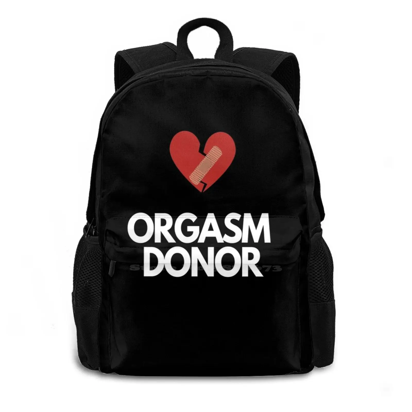 Donor School Bags For Teenage Girls Laptop Travel Bags Organ Donor Donor Funny Donor Love Donor Humor Donor Joke Broken Heart