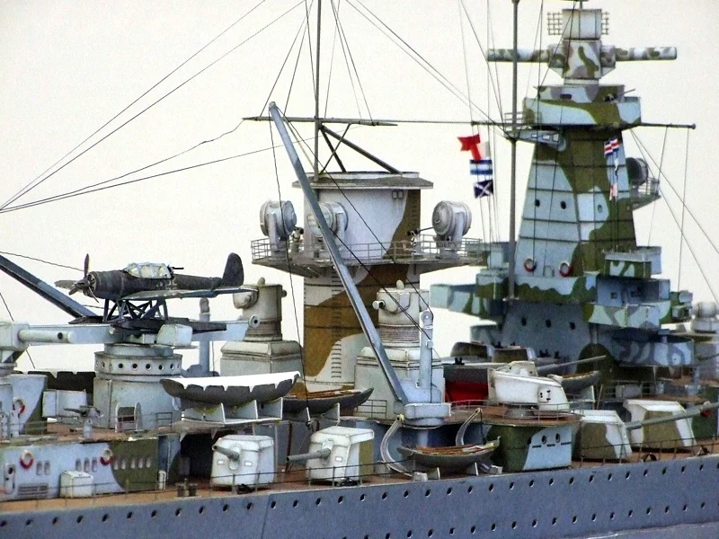 1:200 scala Cruiser tedesco Admiral Graf Spee Kit modello di carta artigianale fai da te puzzle giocattolo fatto a mano fai da te