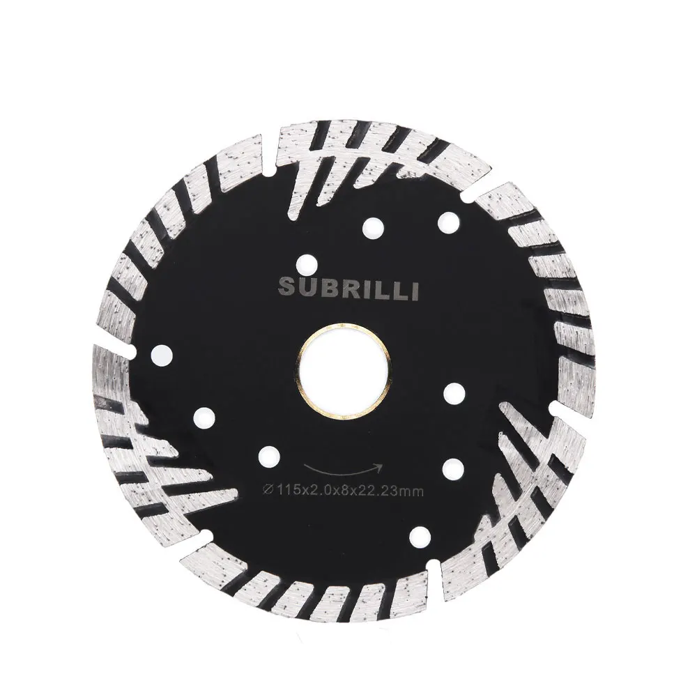 4.5 Inch Diamond Cutting Wheel Turbo Tooth 2pieces For Granite Concrete Masonry 115mm Diamond Cutting Disc Circular Saw Blades