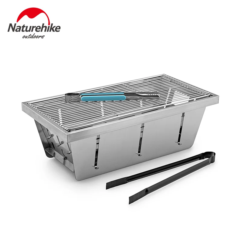 

Naturehike Barbecue Grill Portable Folding Charcoal Grill Field BBQ Stove Stainless Steel Picnic Camping Tools Outdoor Grill