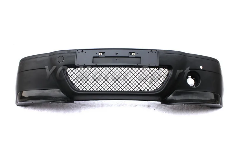 Car Accessories Carbon + Fiber Glass Front Bumper with Splitter Fit For 2000-2006 E46 2D/4D CSL Style Front Bumper with Spliter