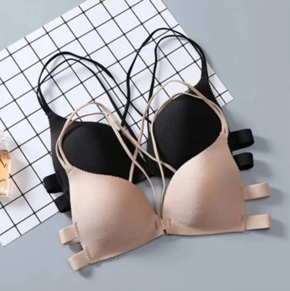 

Bralette Front Closure Bras For Women Sexy Lingerie Push Up Bra Seamless Female Brassiere Chest Thin Underwear Intimates