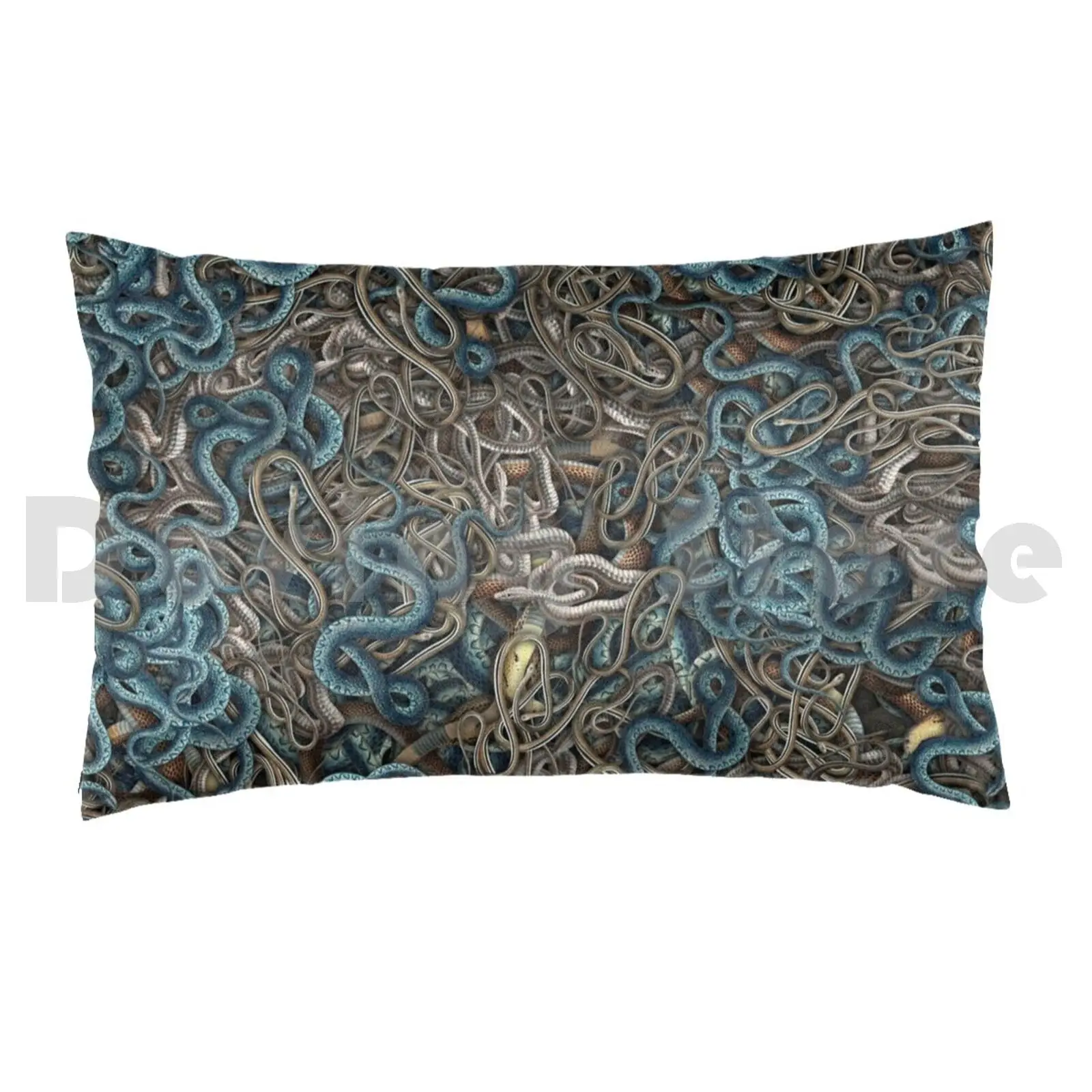 Indy's Nightmare Pillow Case DIY 50*70 Snake Snake Nature Animal Ball Python Mythology Python Red Reptile