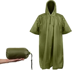 3 IN 1 Multifunctional Outdoor Camouflage Tactical Waterproof Raincoat Awning From The Rain Motorcycle Rain Poncho Picnic Mat