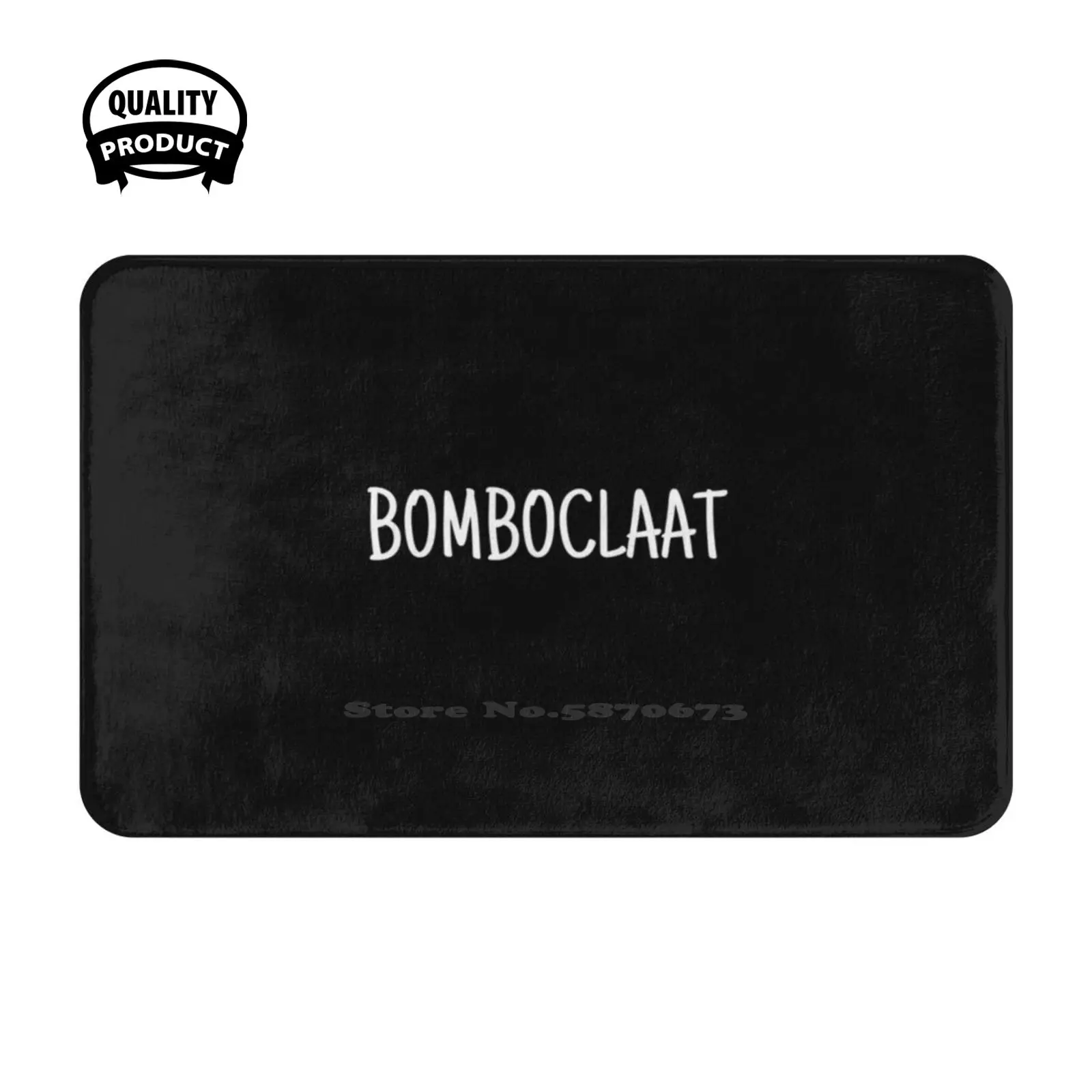 Bomboclaat Soft Cushion Home Carpet Door Mat Car Rug Bomboclaat Slang Jamaica Cool Jah Dance Rasta Africa Kartel Skinhead Roots