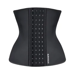 Burvogue Waist Trainer Corset for Weight Loss Women Latex Corset Body Shaper Tummy Waist Cincher Slimming Shaper Belt Shapewear