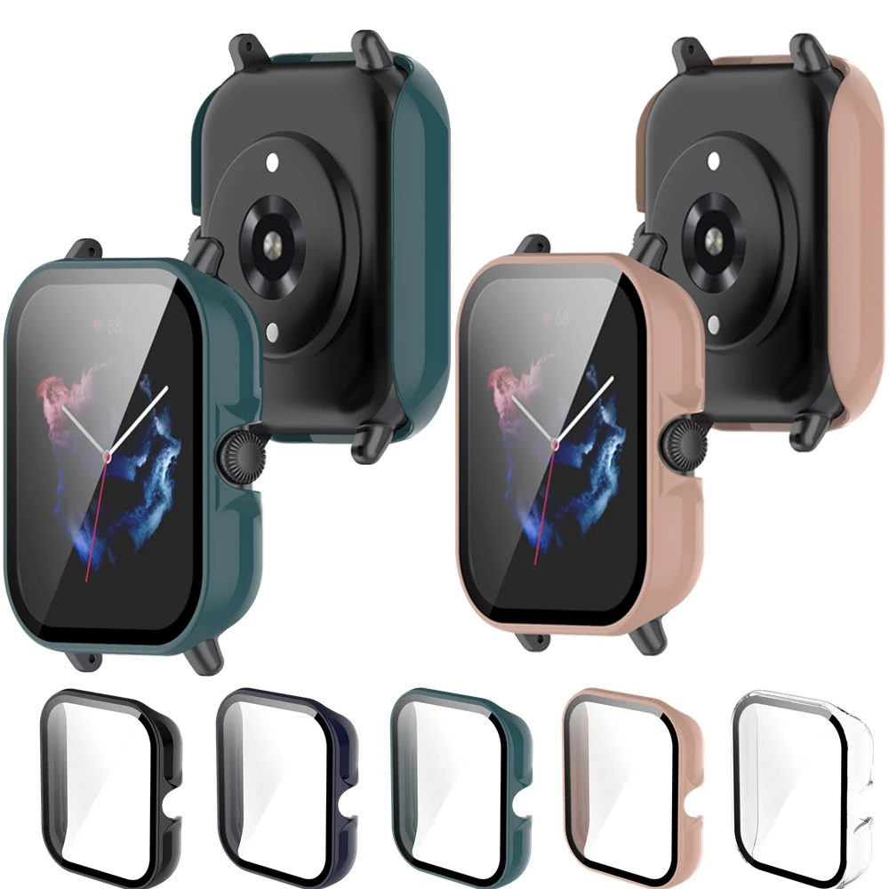 حافظة حماية كاملة للشاشة من الزجاج المقسى لهاتف Xiaomi Amazfit GTS 3 حافظة حماية لهاتف Huami Amazfit GTS3