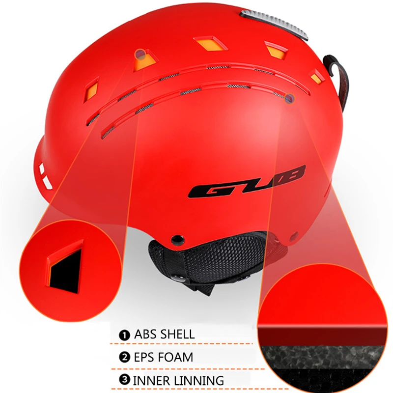 GUB Multi-function Skiing Helmet 58-60cm Head Circumference Outdoor Snow Sports Safety Horse Riding Integrally-molded Helmet