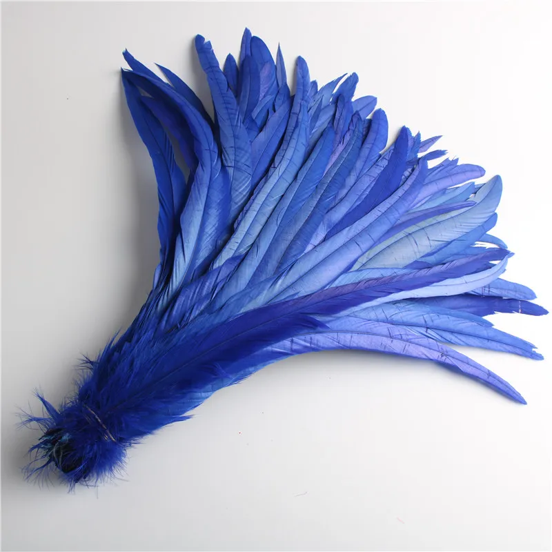 50PCS Natural Rooster Tail Feathers for crafts 30-35CM Colorful Cheap Feather For Decoration Craft DIY Party Props Accessories