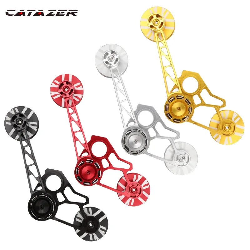 

CATAZER Chain Tensioner Guide Wheel Tension Device Aluminum Alloy CNC Chain Tension Adapter For Brompton