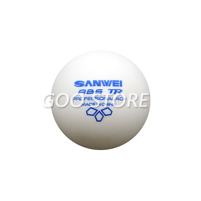 SANWEI New 3-STAR TR ABS Material Plastic 40+ training SANWEI Table Tennis Ball Poly Ping Pong Ball