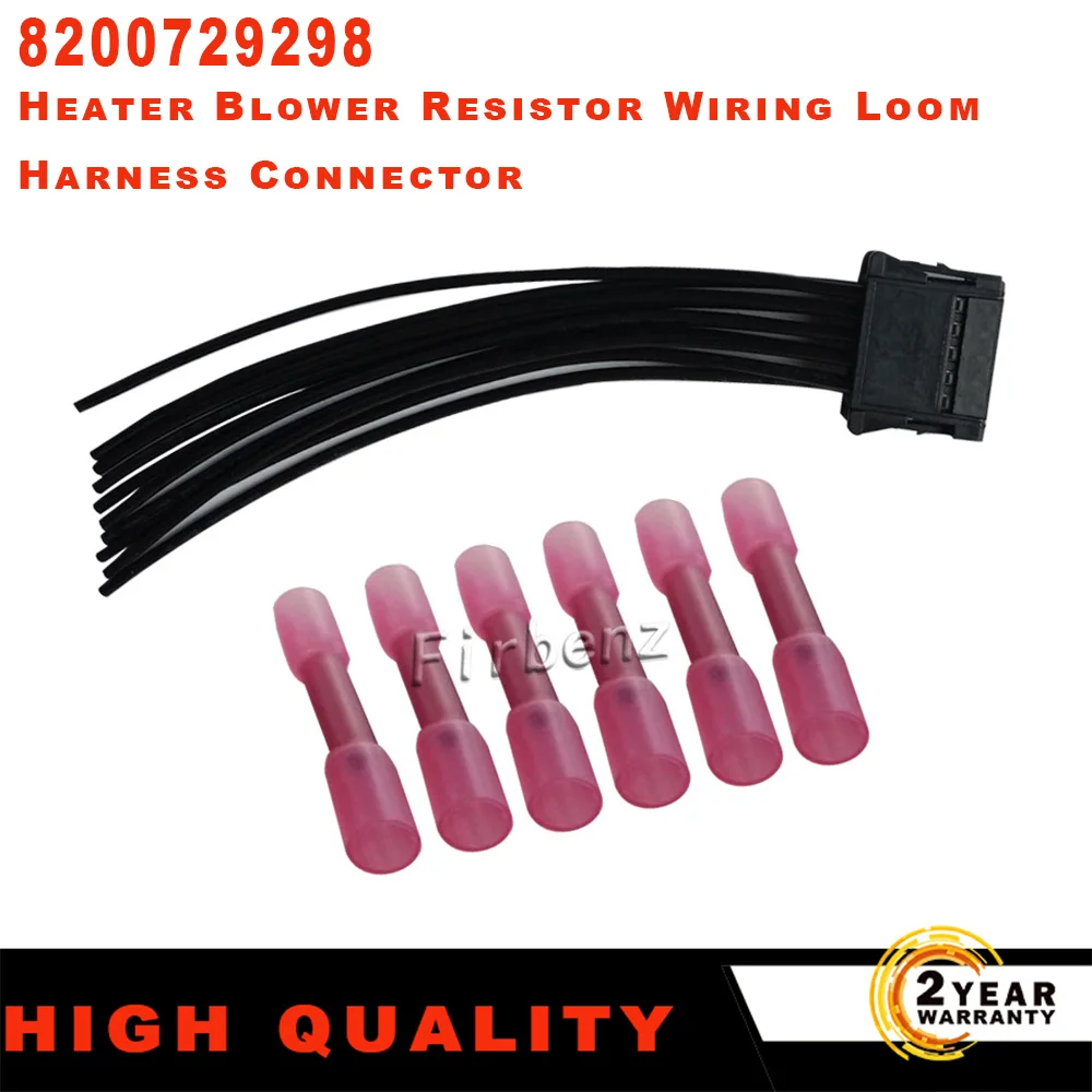 

10 Pin 12V Car Heater Blower Resistor Wiring Harness Loom Harness Connector Fit for Renault Megane 2 Scenic II 8200729298