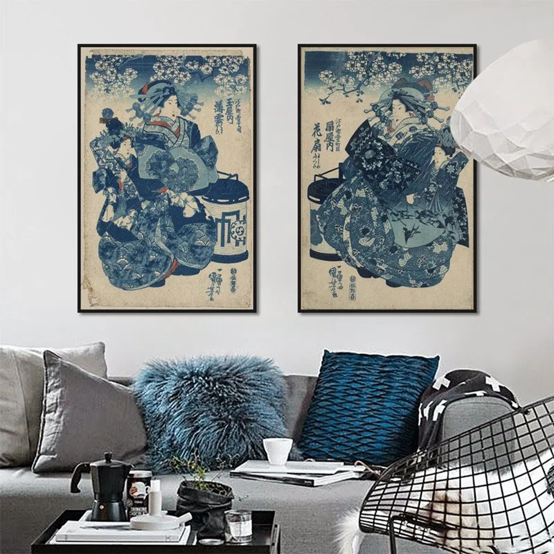Japanese Ukiyoe For Canvas Painting Posters And Prints Decoration Oil Painting Wall Art Pictures Home Decor For Living Room