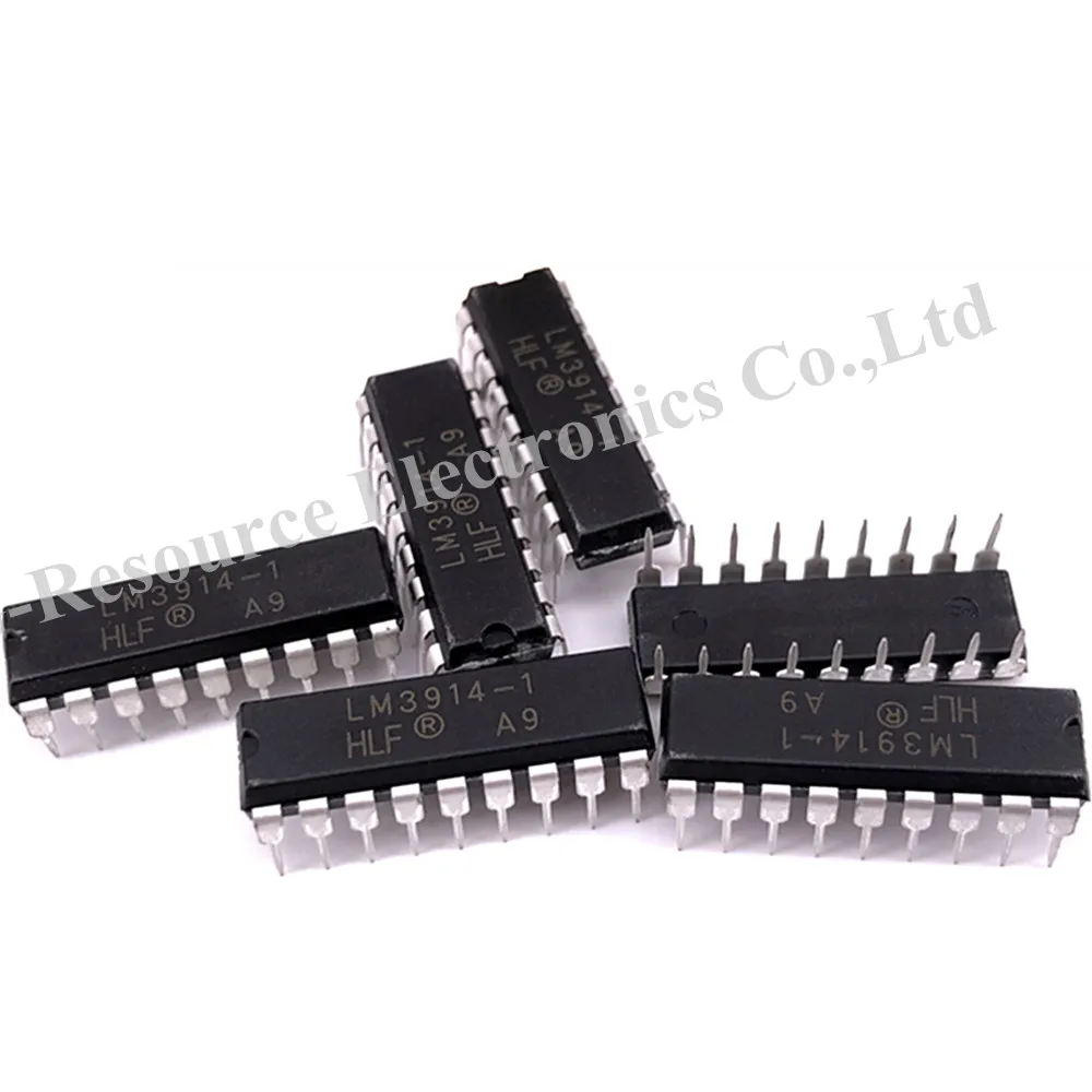 (10pcs) LM3914 LM3914N-1 DIP-18 LED bar chart shows the driver