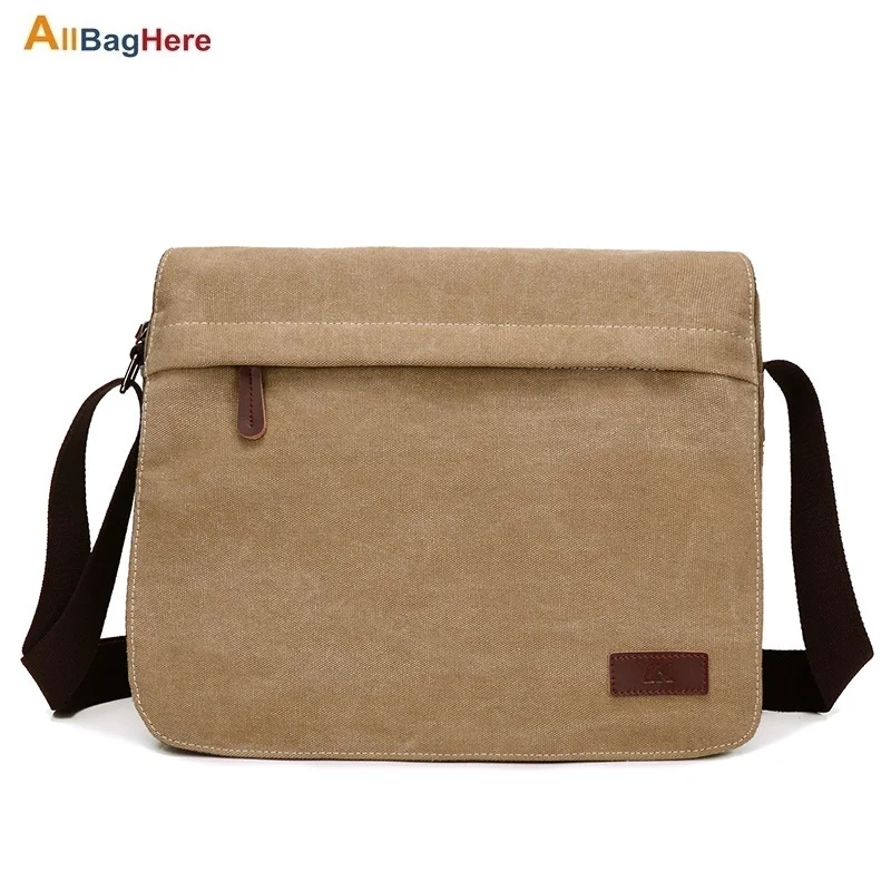 Male Canvas Laptop Bags Retro Trends Briefcase Crossbody Shoulder messenger Washed Canvas Can increase Capacity Male Travel Bags