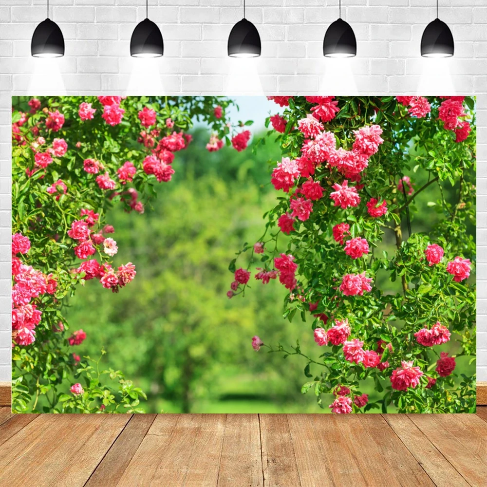 Natural Scenery Flowers Field Forest Backgrounds Baby Adult Home Picnic Travel Photographic Studio Backdrop Photography Props