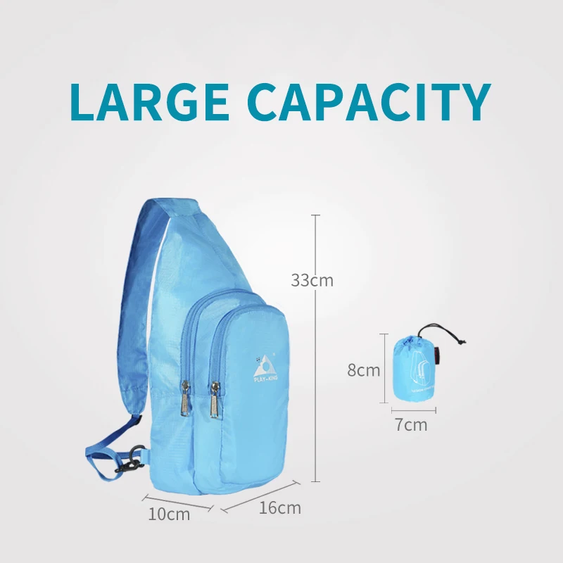 PLAYKING-marsupio pieghevole impermeabile per uomo e donna, borsa da corsa sportiva, marsupio, cintura da Jogging, accessori per il Fitness in
