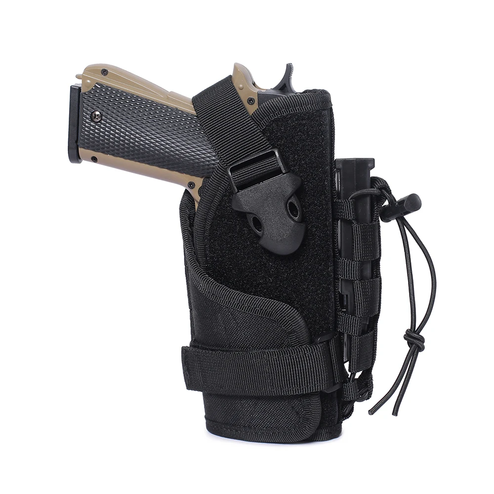 

Universal Tactical Gun Holster Molle Belt Waist Holster Handgun Holder Right Hand Hunting Shooting Glock Holster