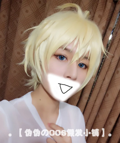 Mikaela Hyakuya Cosplay Seraph Van De End Cosplay Korte Licht Blond Pruik Cosplay Anime Cosplay Pruiken Hittebestendige Synthetische Pruiken