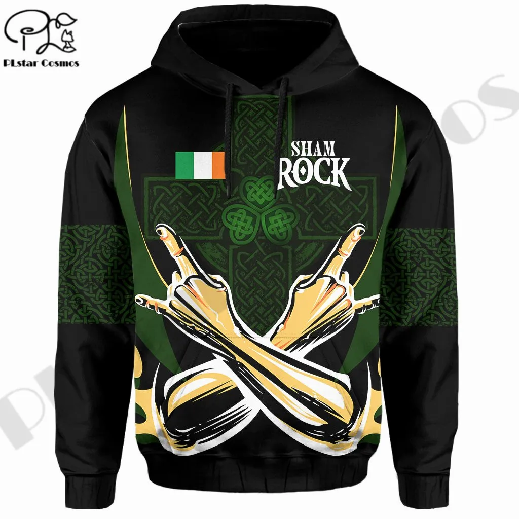 PLstarCosmos 3Dprinted Newest Sham Rock Ireland Happy St. Patrick’s Day Harajuku Streetwear Unique Unisex Hoodies/Sweatshirt/Zip