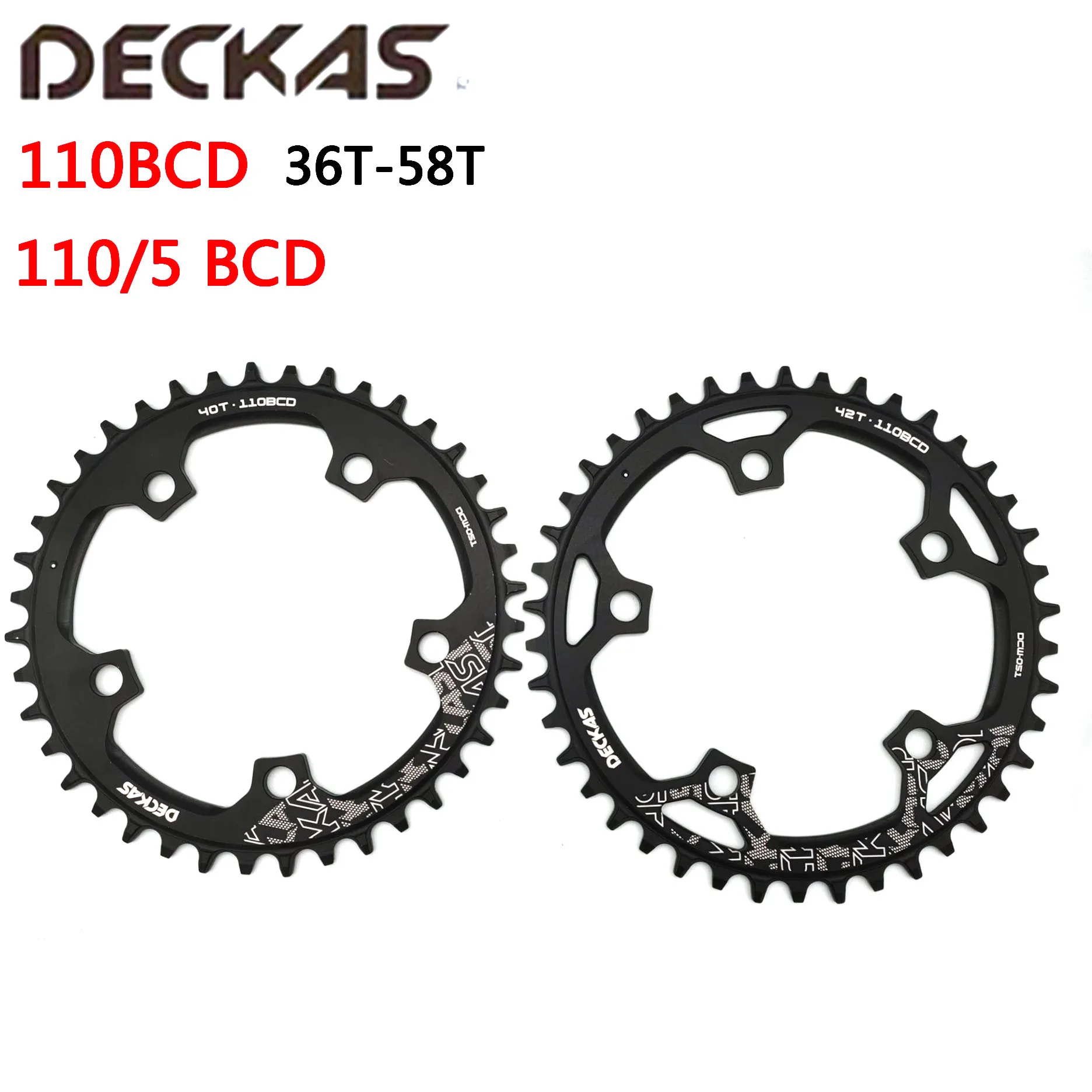 Deckas 110/5 BCD 110BCD Road Bike Narrow Wide Chainring 36T-58T Bike Chainwheel Forshimano srams Bicycle crank Accessories