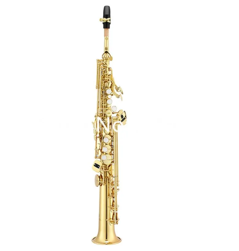 Jupiter  JSS-1000 Soprano Saxophone B-Flat  Straight Gold Lacquered Body musical instrument professional with Case Accessories