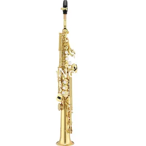 Hans-JSS-1000 Saksafon soprano sesi, B-Düz, düz, gövde rengi, altın, müzik aletleri ve profesyonel aksesuarlar ve taşıma çantası 6 Büyük satış, tenor saksafon, soprano doğrudan jüpiter'e-no. 2