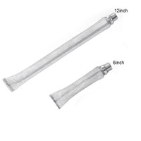 15cm 30cm Stainless Steel Tube Screen 1/2'' NPT For Home Brew Beer Mesh Filter