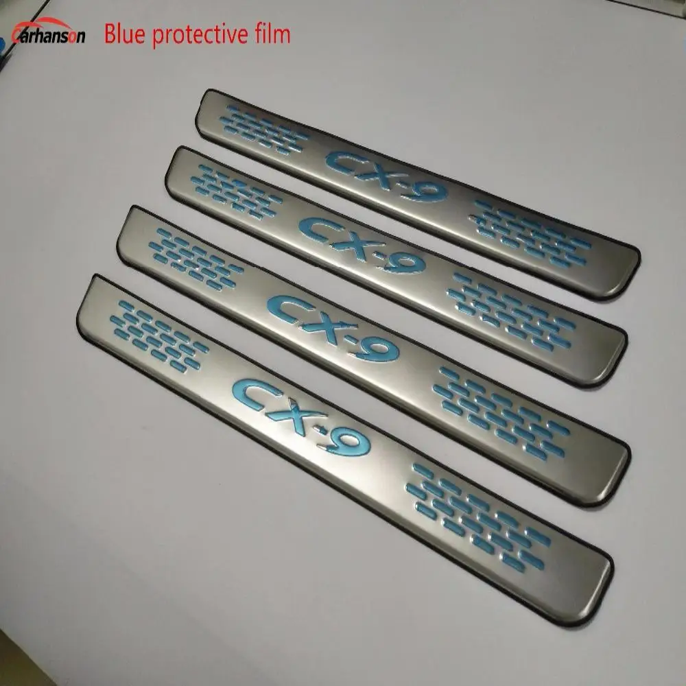 For Car Mazda Cx9 2007 2009 2010 2012 2015 Accessories Sticker Door Sill Stainless Protector Cover Trim Scuff Plate Auto Styling - Image 3