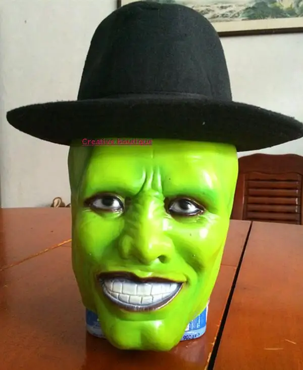 Halloween The Jim Carrey Movies Mask Adult Fancy Full Face Masquerade Party Cosplay Green Mask for Adults & Kids