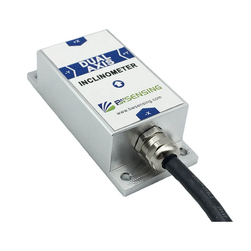Capteur d'angle d'inclinaison BWM418, inclinomètre à axe unique, précision 0.01, résolution 0.001/ 4-20mA ,0-20mA ,0-24mA, sortie RS232 (en option)
