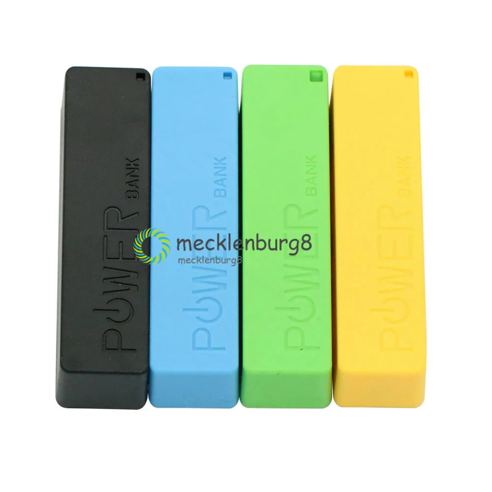 NEW Black/Yellow/Blue/Green/White USB Mobile Power Bank Case DIY Kit 18650 Lithium Battery Charger Box Portable Storage Case