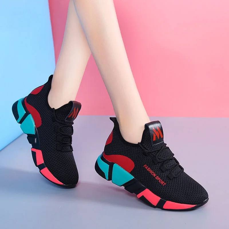 Tenis Feminino 2019 Women Running Shoes Outdoor Breathable Mesh Fitness Fabric Sock Sneakers Female Sport Shoes Chaussures Femme