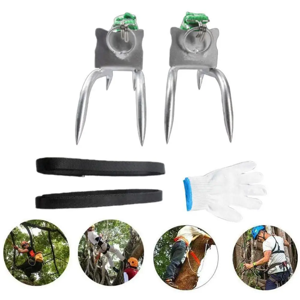 Tree Climbing Fixed Tool Steel Claw Shoes Hunting Observation Tree Climbing Steel Claw Set