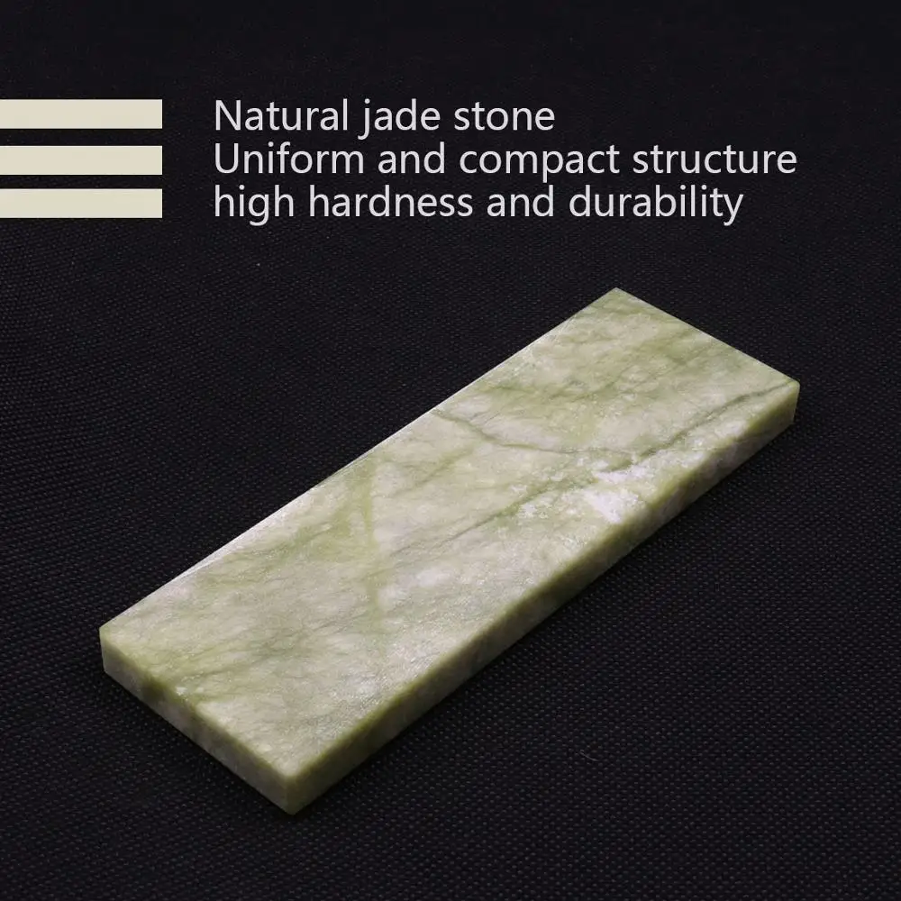 1pcs 10000# Grit Nature Jade Sharpening Stone Whetstone Fine Grinding Polishing Kitchen Knife Sharpener Honing Tool 4 Types