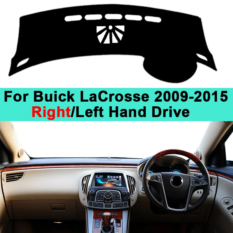 Car Inner Dashboard Cover DashMat For Buick LaCrosse 2009 2010 2011 2012 2013 2014 2015 Carpet Cushion Sun Shade Protector