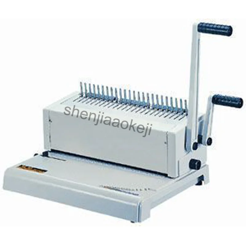 

Two-Handle Comb Binding Machine Manual Rubber Ring Binder 500 Sheets Binding Thickness 24-Hole Book Binding Machine Puncher 1pc