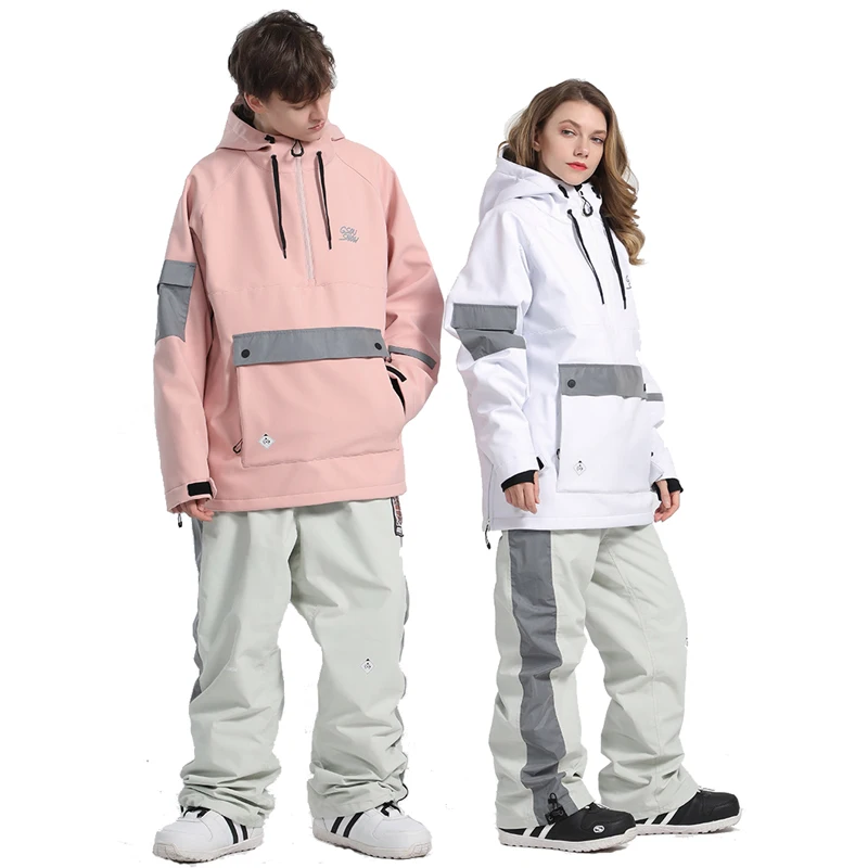 

Luminous Pullover Sweater Women's or Men's Snow Suit Wear Snowboarding Clothing Winter 15K Waterproof Costume Ski Jackets Unsex