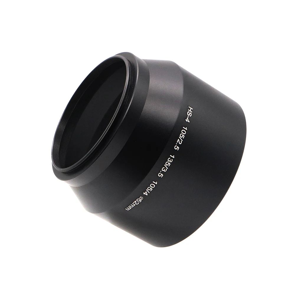Dành Cho Nikon 105M F/2.5 ,135Mm F/3.5 ,105Mm F/4 thay Thế Cho HS-4, Ốc Vít-Trong 52Mm Kim Loại Lens Hood